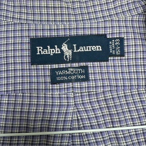 Ralph Lauren Men’s Yarmouth Button Down Shirt Size 15.5 / 33 - Picture 5 of 5